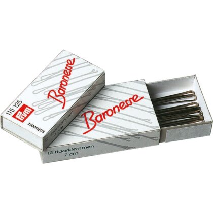 Baronesse Haarklemmen 6,5cm schwarz