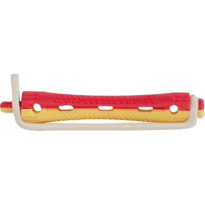 Efalock Permstyler gelb/rot kurz 9mm 12 Stk