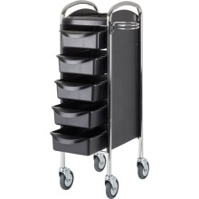 Efalock Piccolo 6002 schwarz  mit gr. Basic Rollen