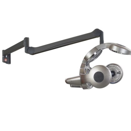 Efalock Hairzon Wandarm mit Gebläse  silber/anthrazit