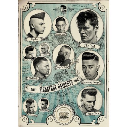 Reuzel Poster Signature Haircuts 50x71cm