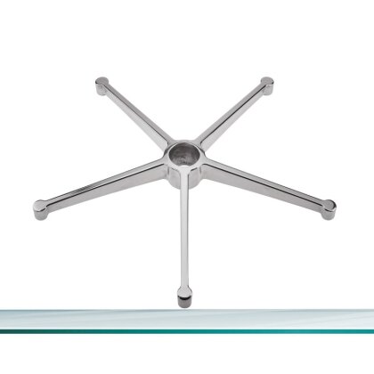 Efalock Fußkreuz für CliCTEC Rollhocker Silber