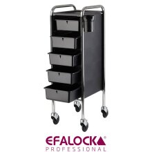 Efalock Piccolo Arbeitswagen 84/5 CT chrom schwarz mit...