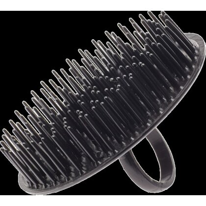 Efalock Wellness Kopfmassagebürste mit Ring schwarz