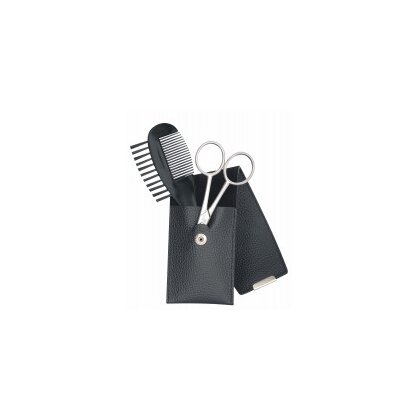 Erbe Bartpflege Etui 19120 2-teilig  Leder schwarz
