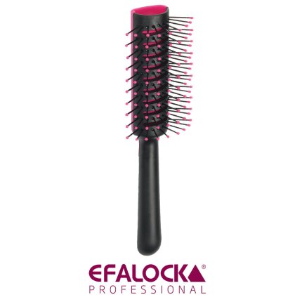 Efalock Tunnel-Vent-Bürste schwarz-pink