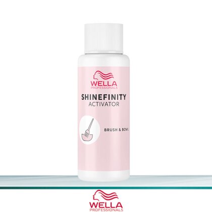 Wella SHINEFINITY Activator Lotion Pinsel + Flasche 60 ml