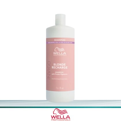 Wella Invigo Blond Recharge Silbershampoo 1L