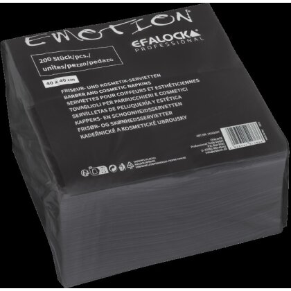 Efalock Emotion Kosmetik-Servietten schwarz 200 Stck.