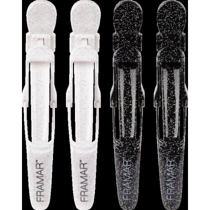 Framar Glitter Gator Grips Abteilklammern