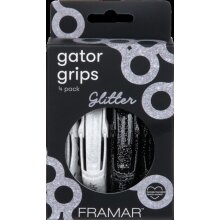 Framar Glitter Gator Grips Abteilklammern