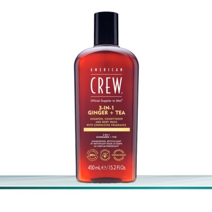 American Crew 3-in-1 Ginger + Tea Shampoo 450 ml