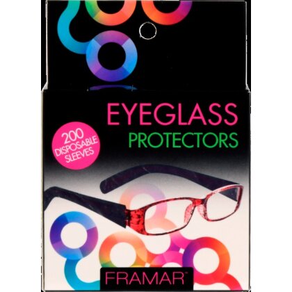 Framar Eyeglass Protectoren schwarz 200St.