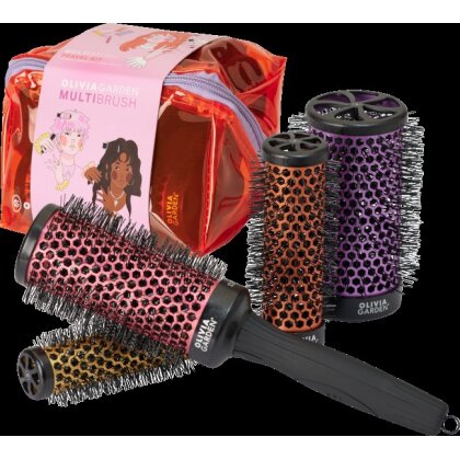 Olivia Garden Multibrush Travelset  ( 25/35/45/55 mm)