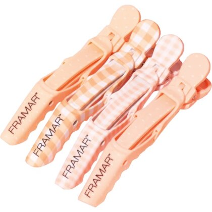 Framar Gator Grips Peach Please 4er Set Abteilklammern
