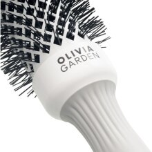 Olivia Garden Expert Blowout Shine Rundbürste weiß & grau