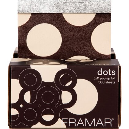 Framar Pop Ups Sheets Foil Big Brown Dots 500 Blätter