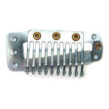 Stern Metallclip silber