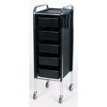 Efalock Arbeitswagen Piccolo 84/5 schwarz Rahmen verchromt