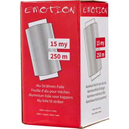 Emotion Str&auml;hnen-Alufolie silber 250m/15my/12cm