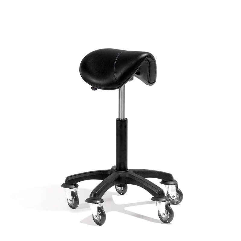 KLASIKA Höhenverstellbarer Rollhocker – Drehstuhl Für Salon, Büro, Massage, Tattoo-Studio