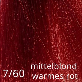 7/60 mittelblond warmes rot